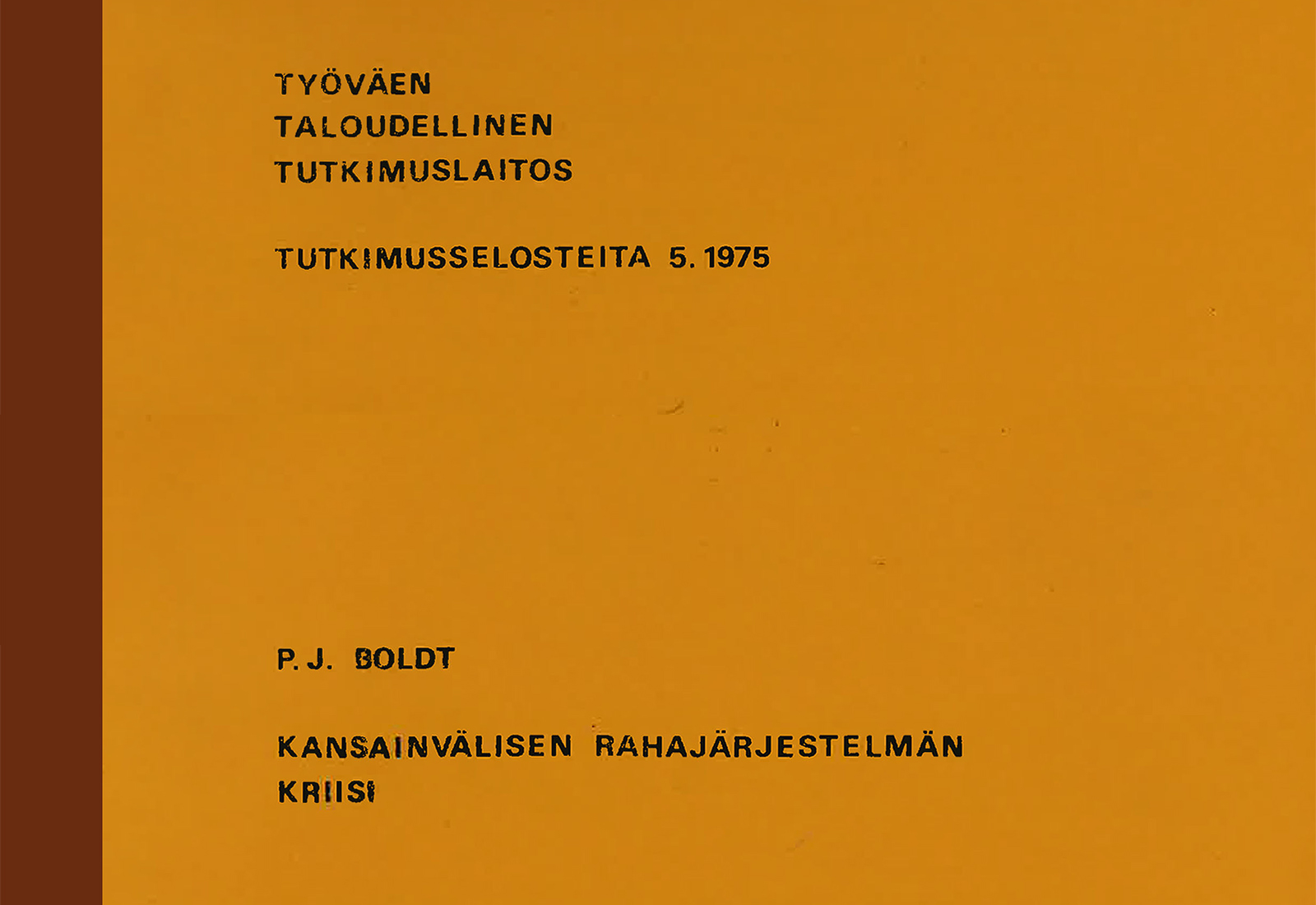 Kansainvälisen rahajärjestelmän kriisi