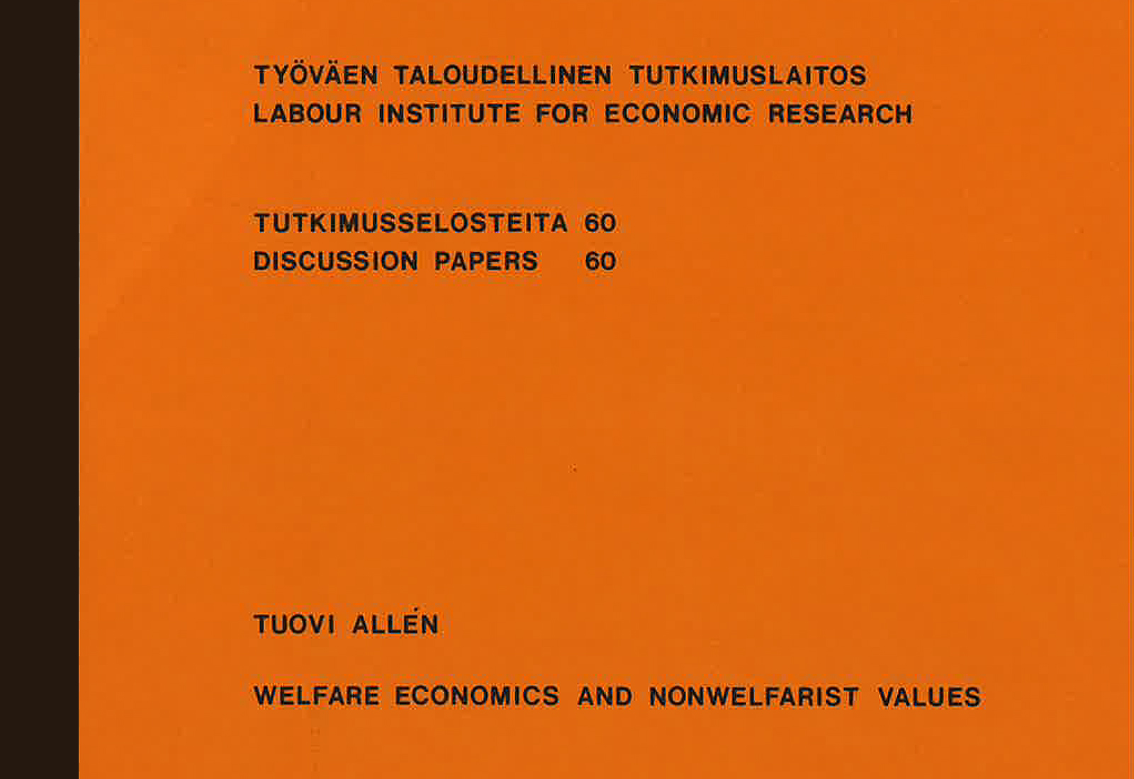 Welfare Economics and Nonwelfarist Values