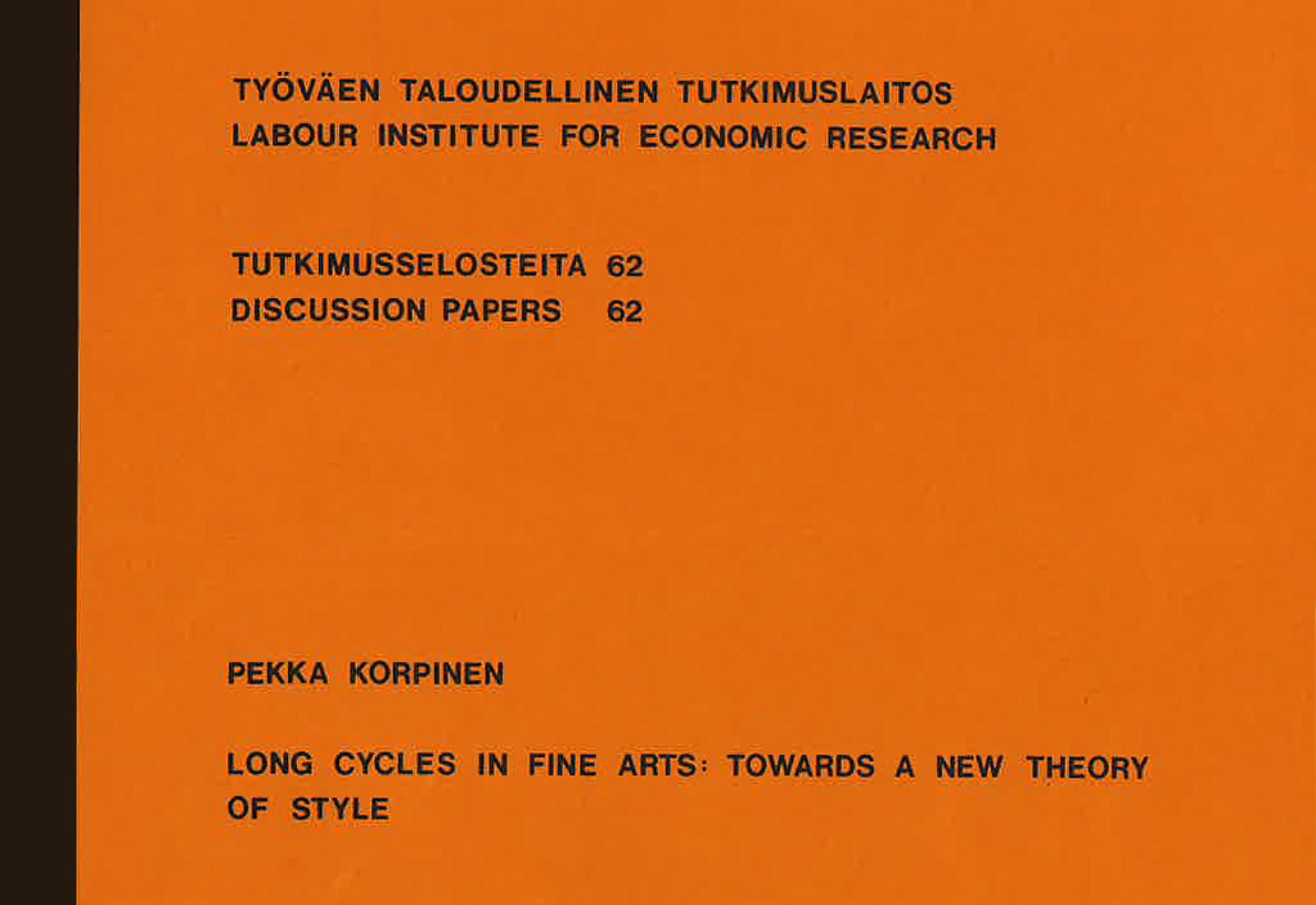 Long Cycles in Fine Arts: Towards A New Theory of Style