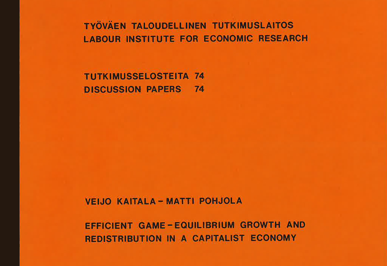 Efficient Game-Equilibrium Growth and Redistribution in a Capitalist Economy