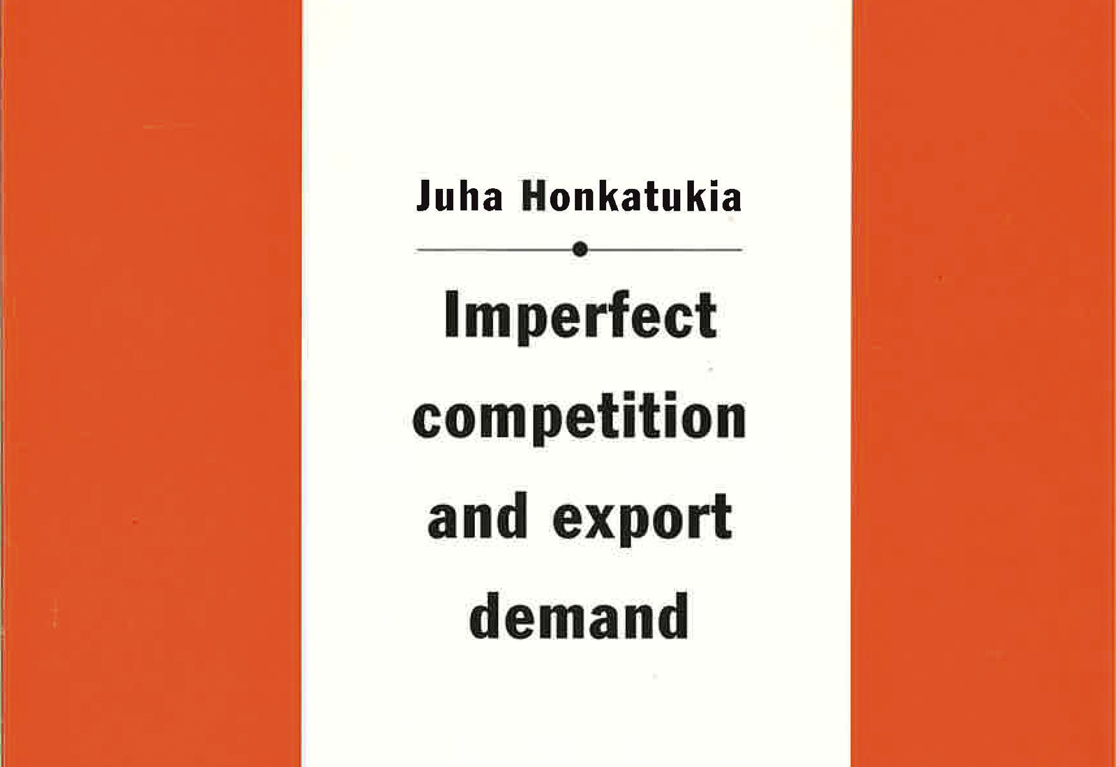 Imperfect Competition and Export Demand