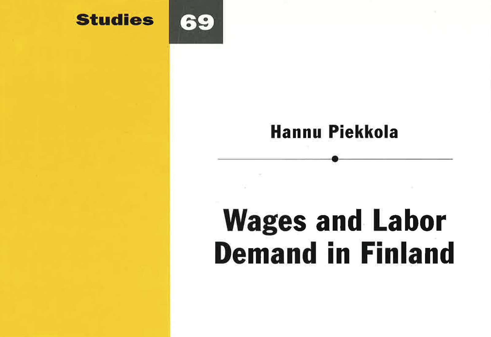 Wages and labor demand in Finland