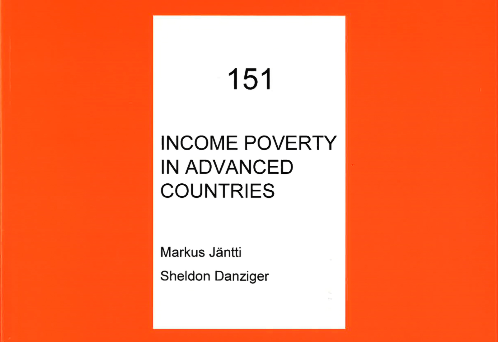 Income Poverty in Advanced Countries