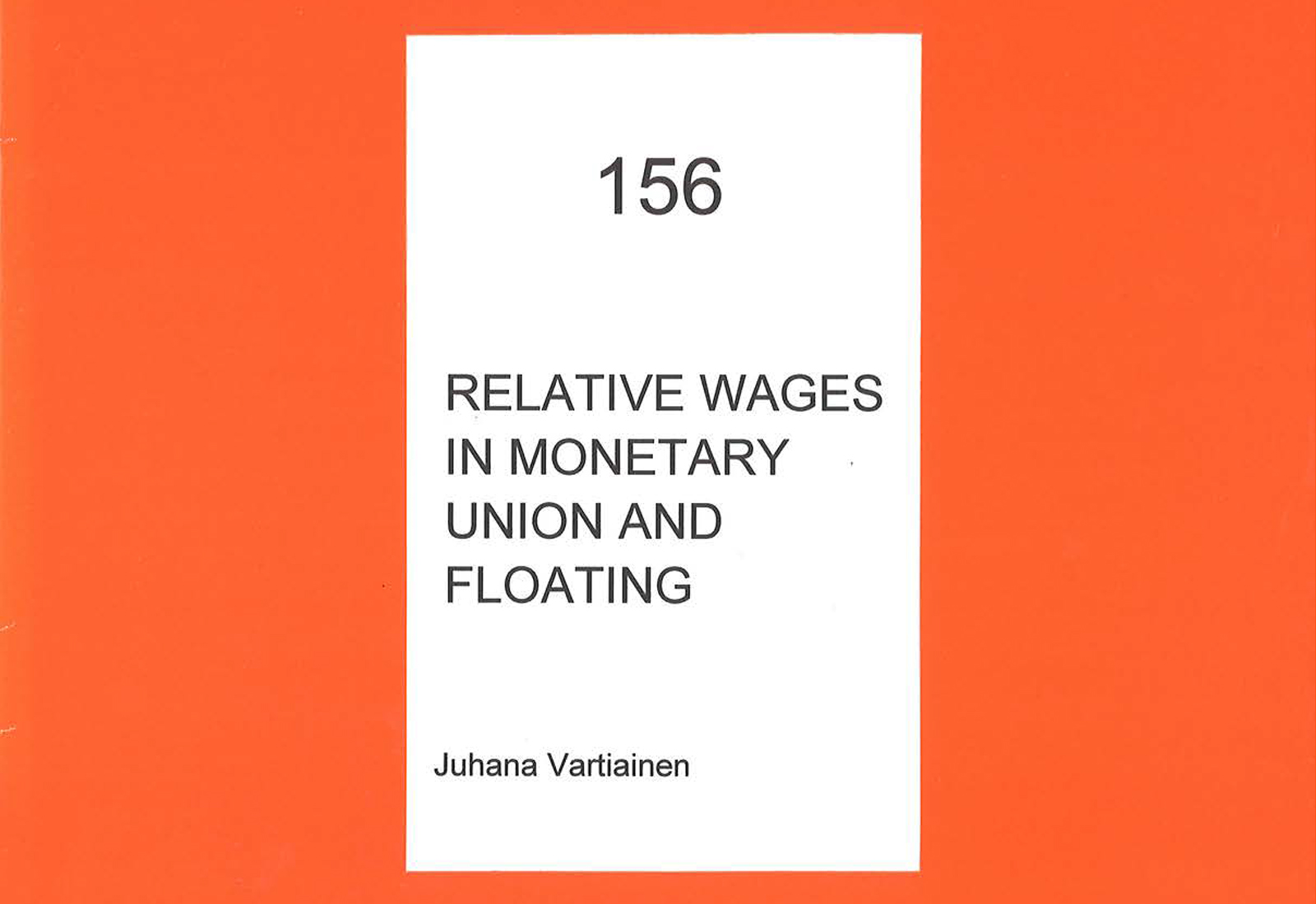 Relative Wages In Monetary Union And Floating - Työn Ja Talouden ...