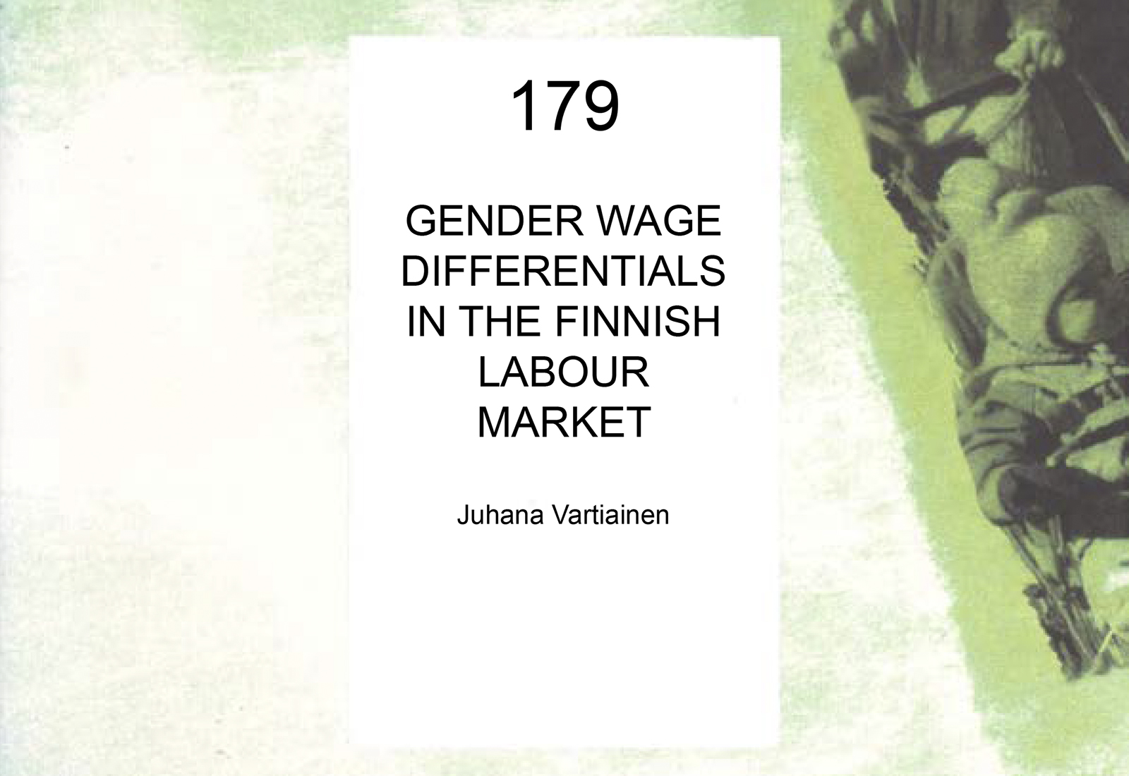 Gender Wage Differentials in the Finnish Labour Market