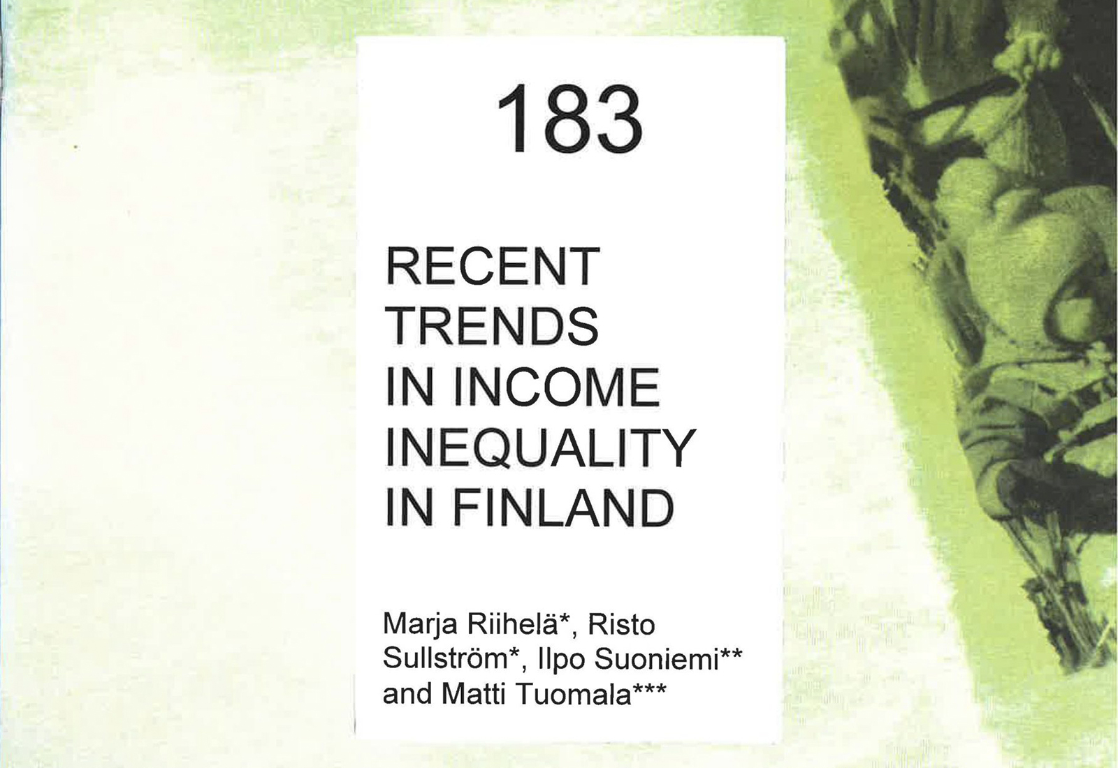 Recent Trends in Income Inequality in Finland