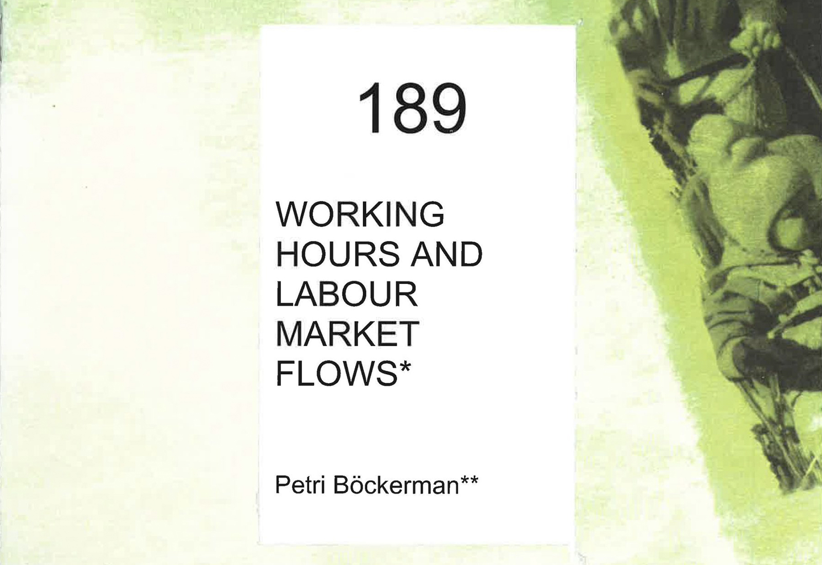 Working Hours and Labour Market Flows