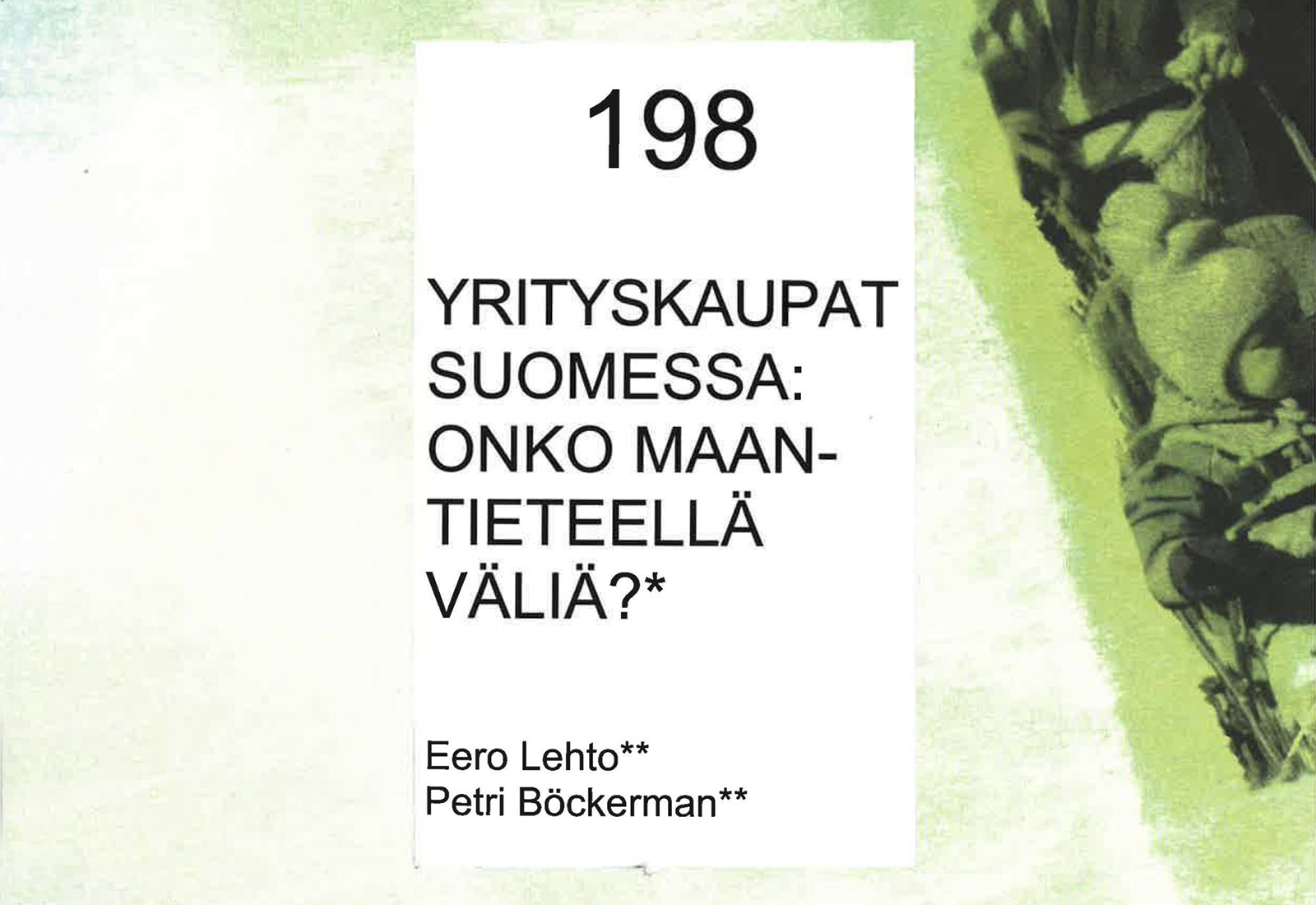 Yrityskaupat Suomessa: Onko maantieteellä väliä?