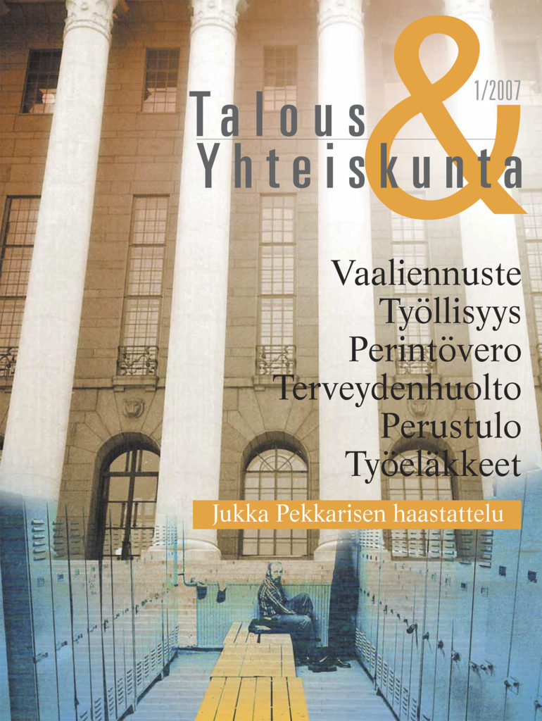 Talous & Yhteiskunta 1/2007