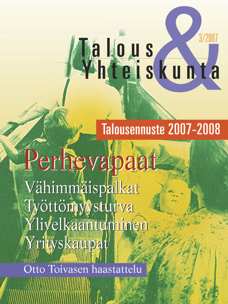 Talous & Yhteiskunta 3/2007