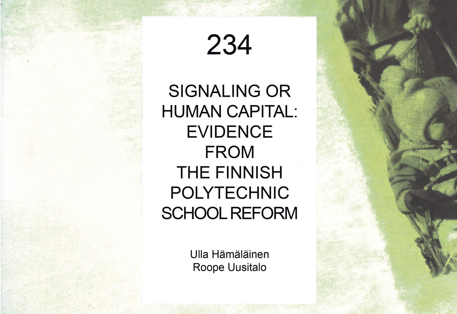 Signaling or human capital: Evidence from the Finnish polytechnic school reform