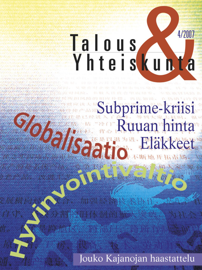 Talous & Yhteiskunta 4/2007