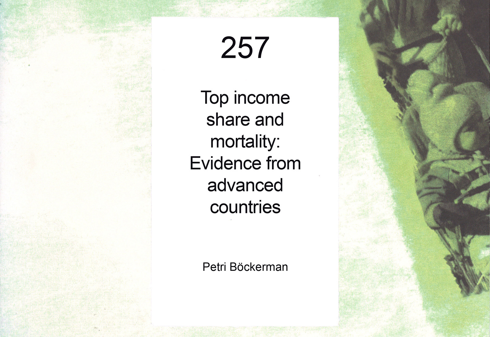 Top income shares and mortality: Evidence from advanced countries