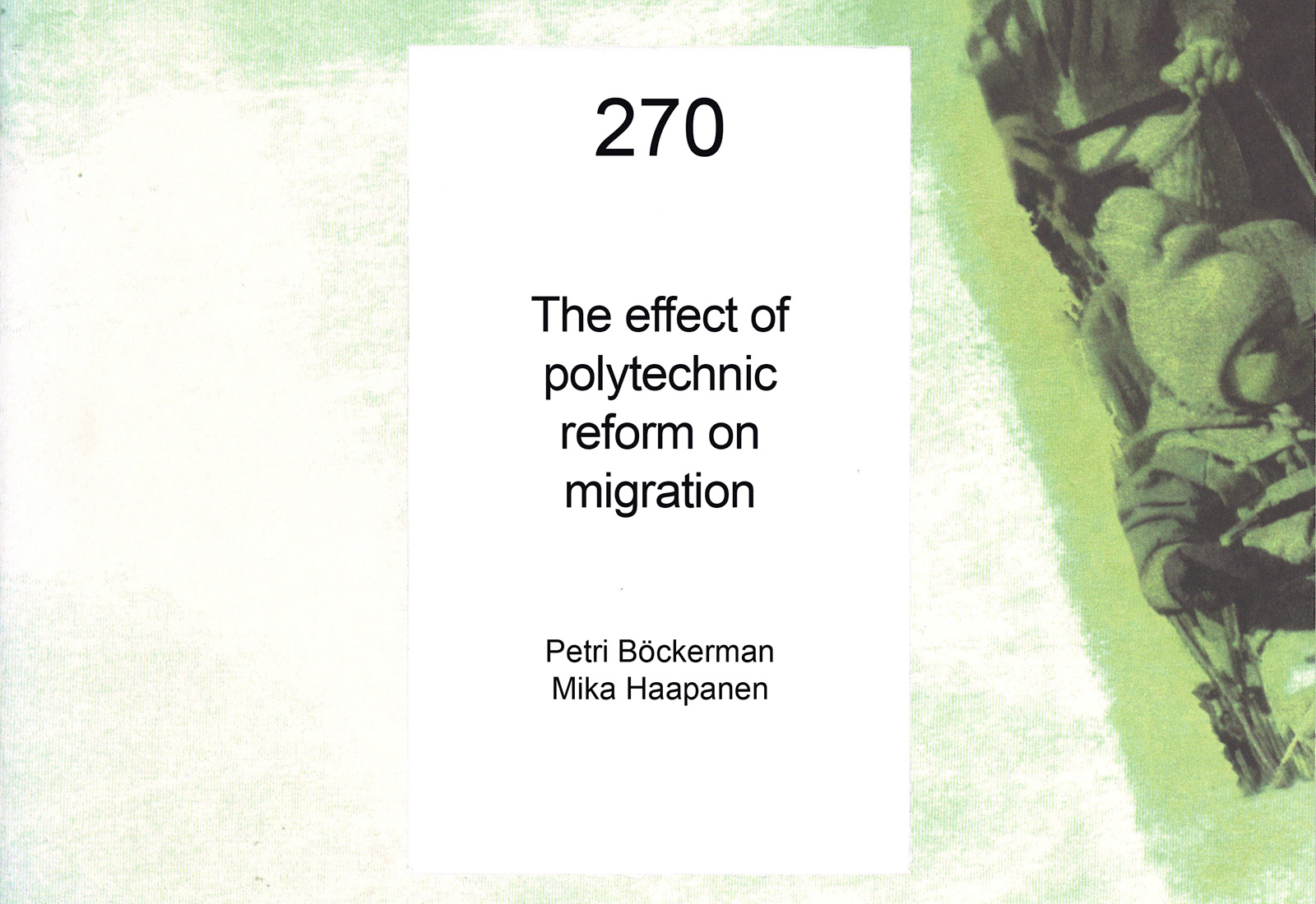 The effect of polytechnic reform on migration