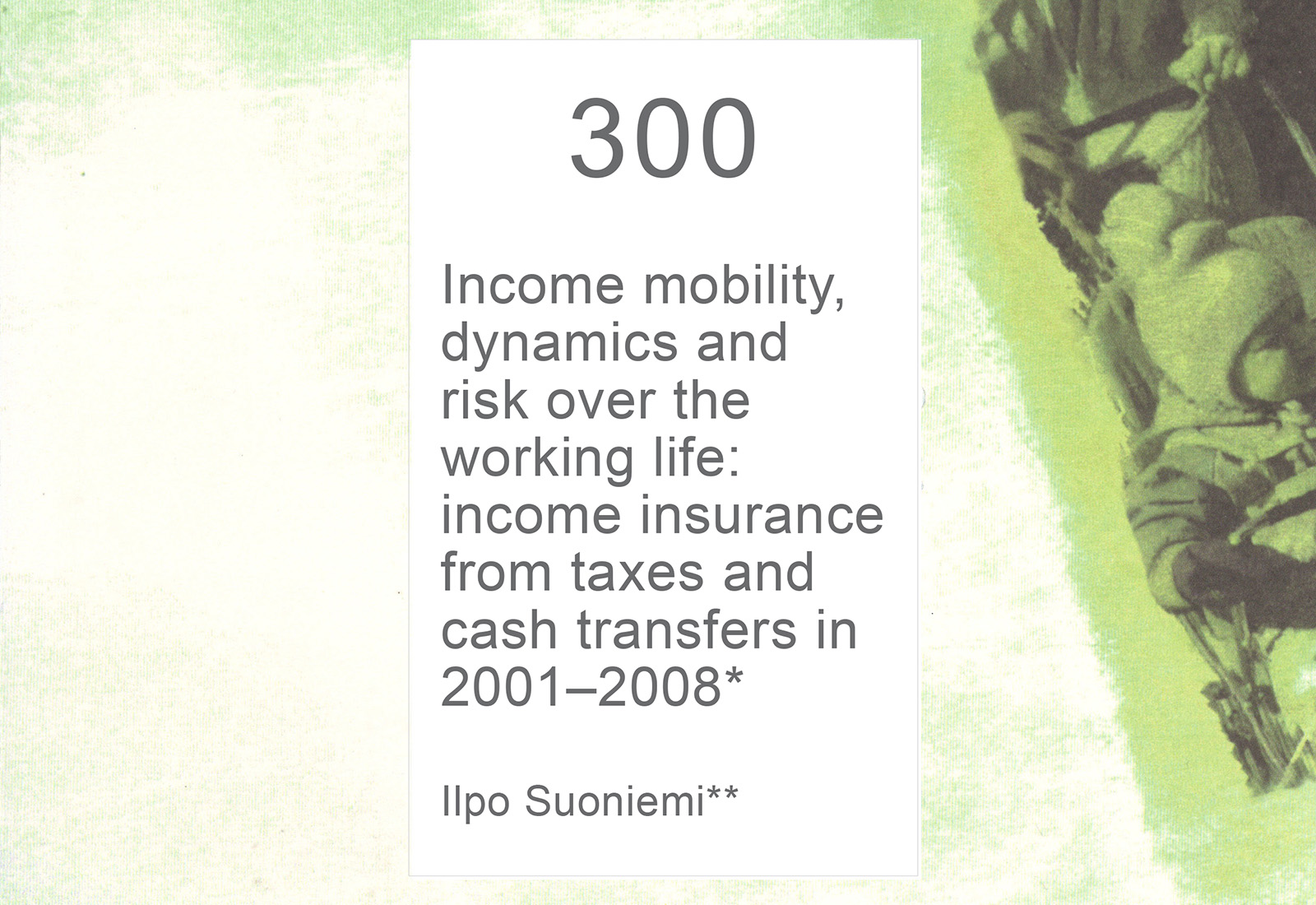 Income mobility, dynamics and risk over the working life: income insurance from taxes and cash transfers in 2001–2008