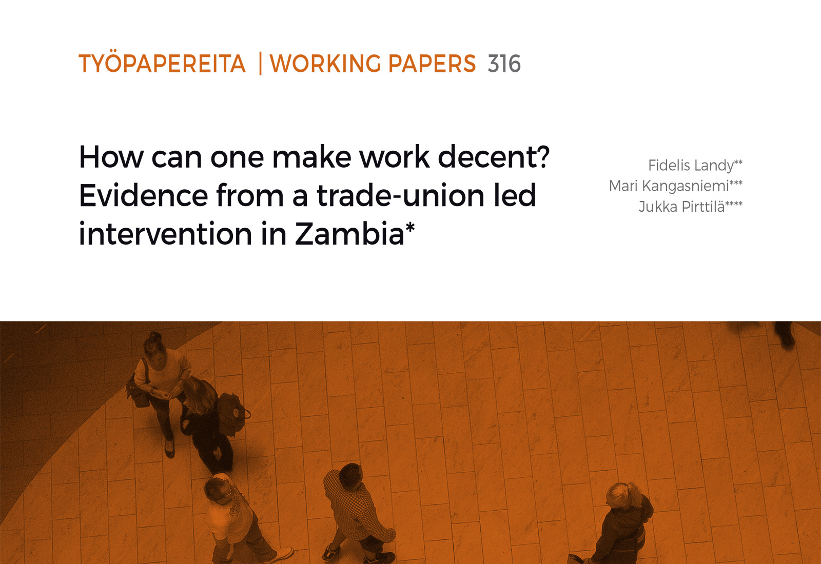 How can one make work decent? Evidence from a trade-union led intervention in Zambia