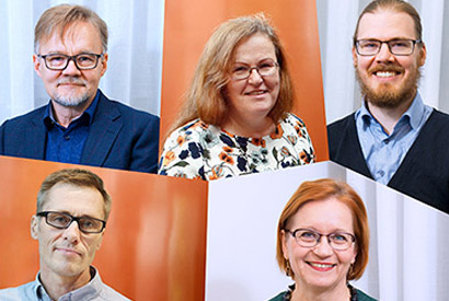 Helena Kortelainen, Teuvo Uusitalo, Jyri Hanski, Asta Bäck, Jukka-Pekka Bergman