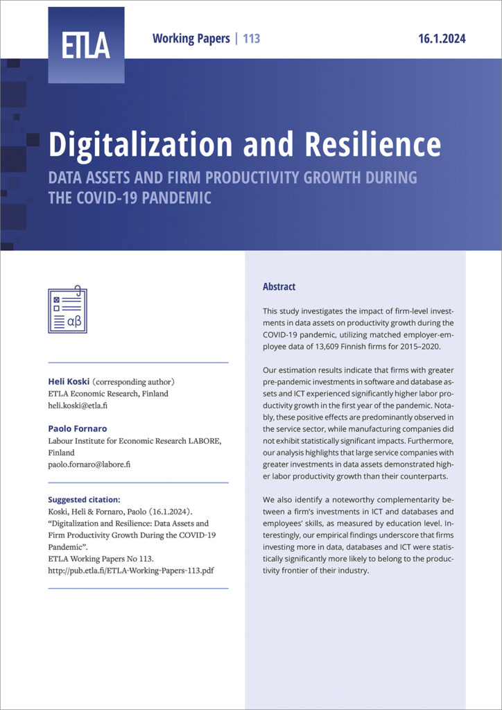 Digitalization and Resilience