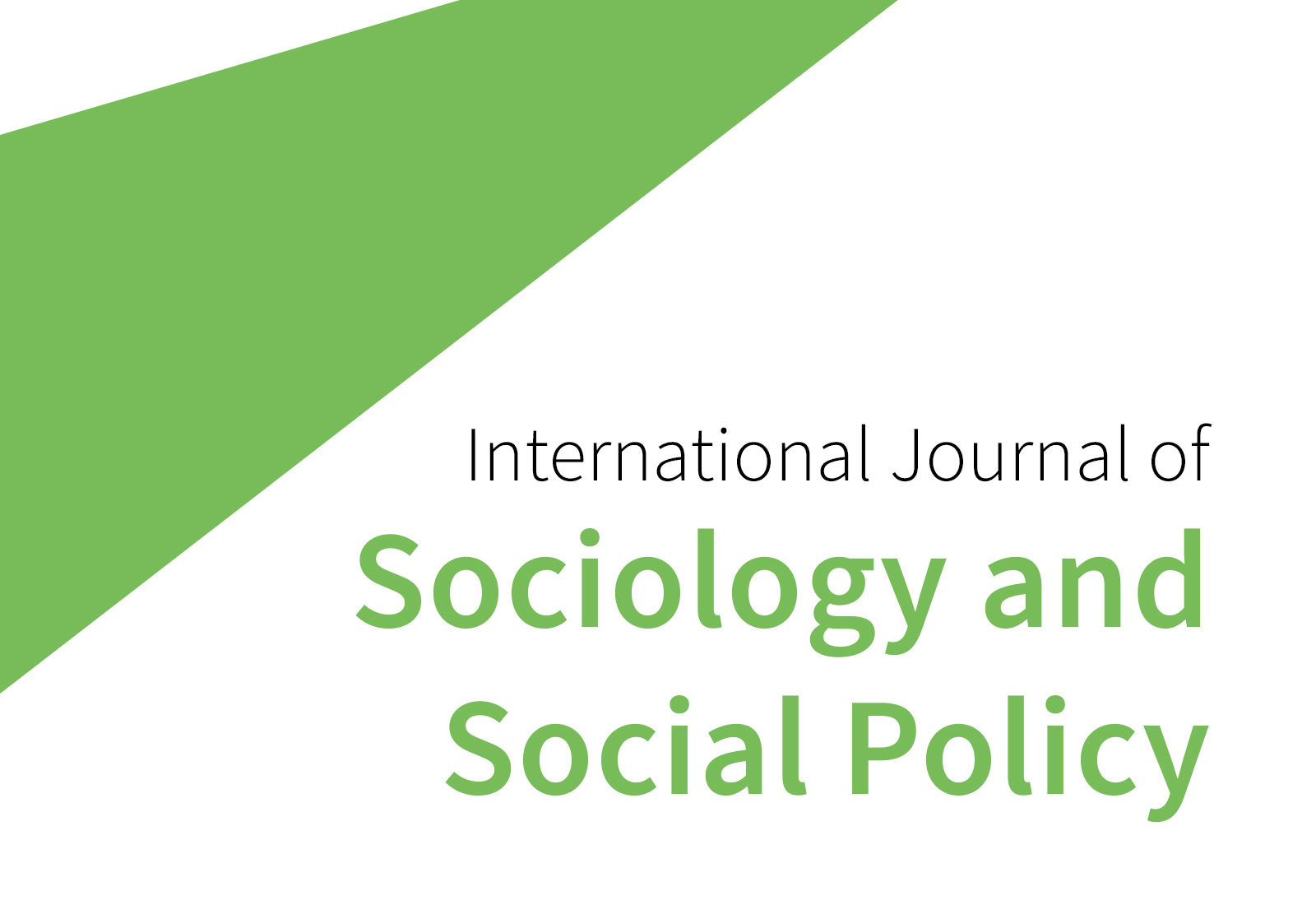 International Journal of Sociology and Social Policy