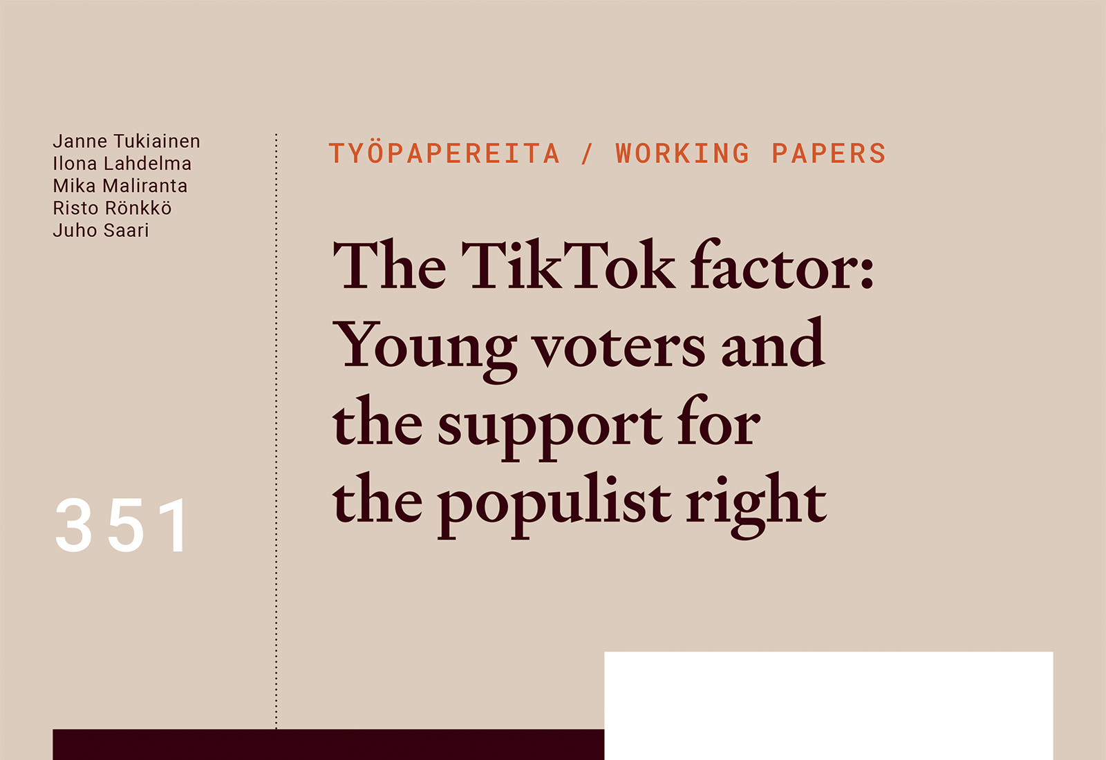 The TikTok factor: Young voters and the support for the populist right