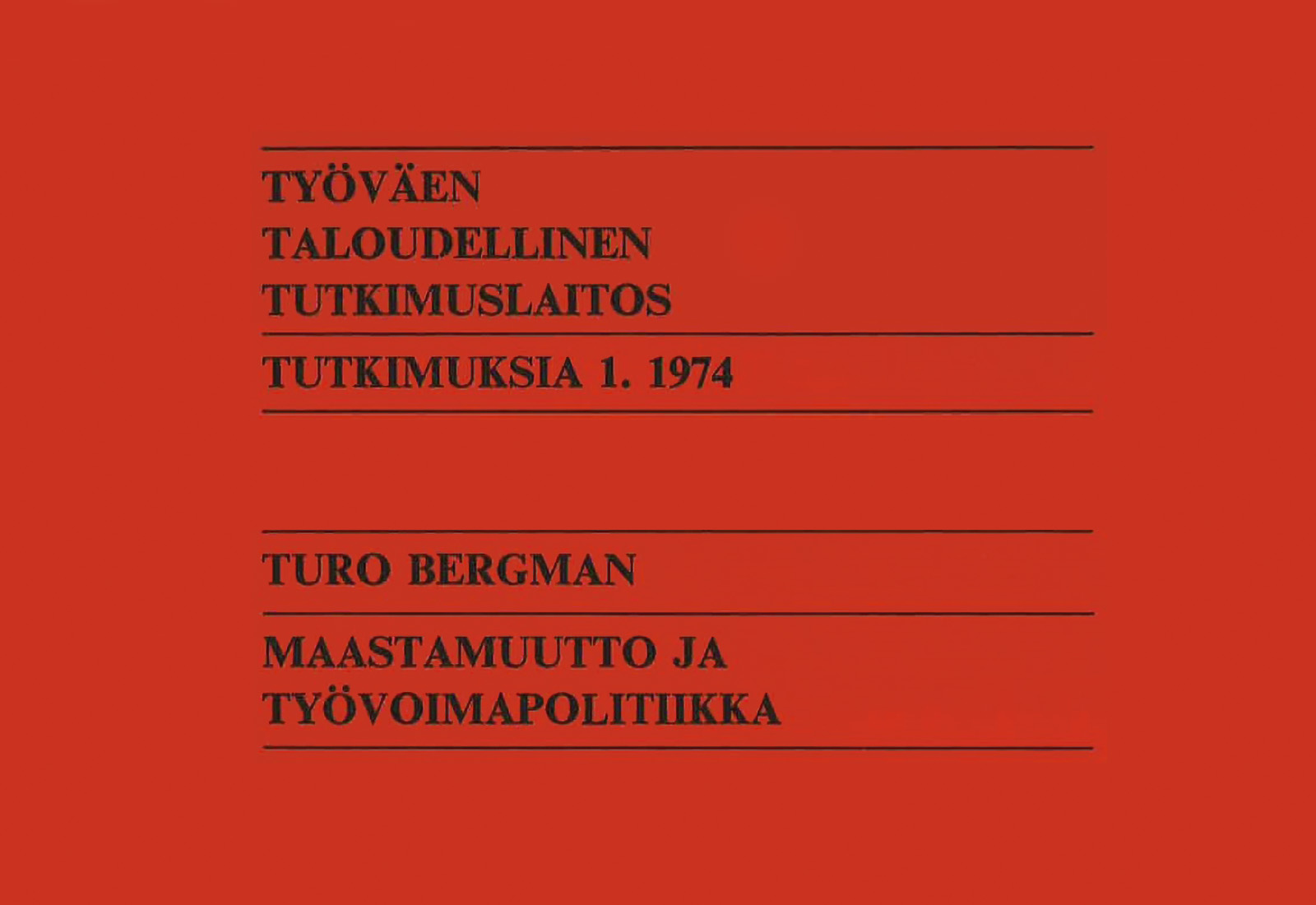 Maastamuutto ja työvoimapolitiikka