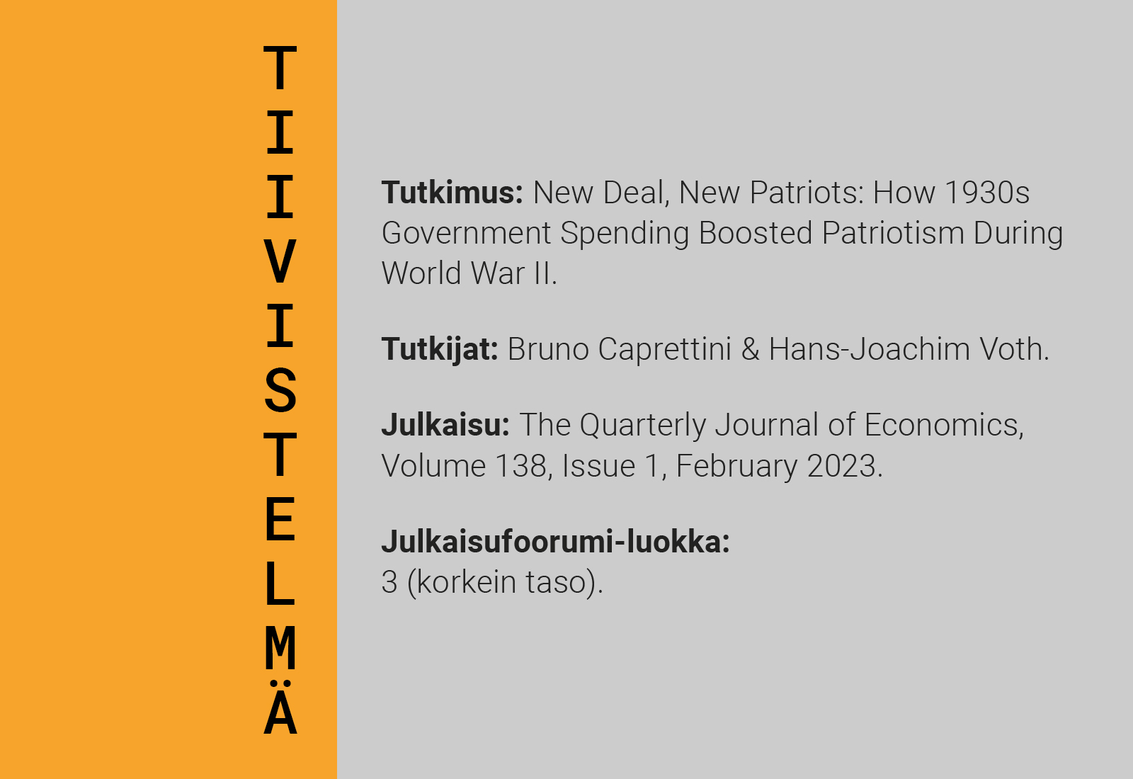 New Deal herätti uusia isänmaanystäviä 1930-luvun Yhdysvalloissa