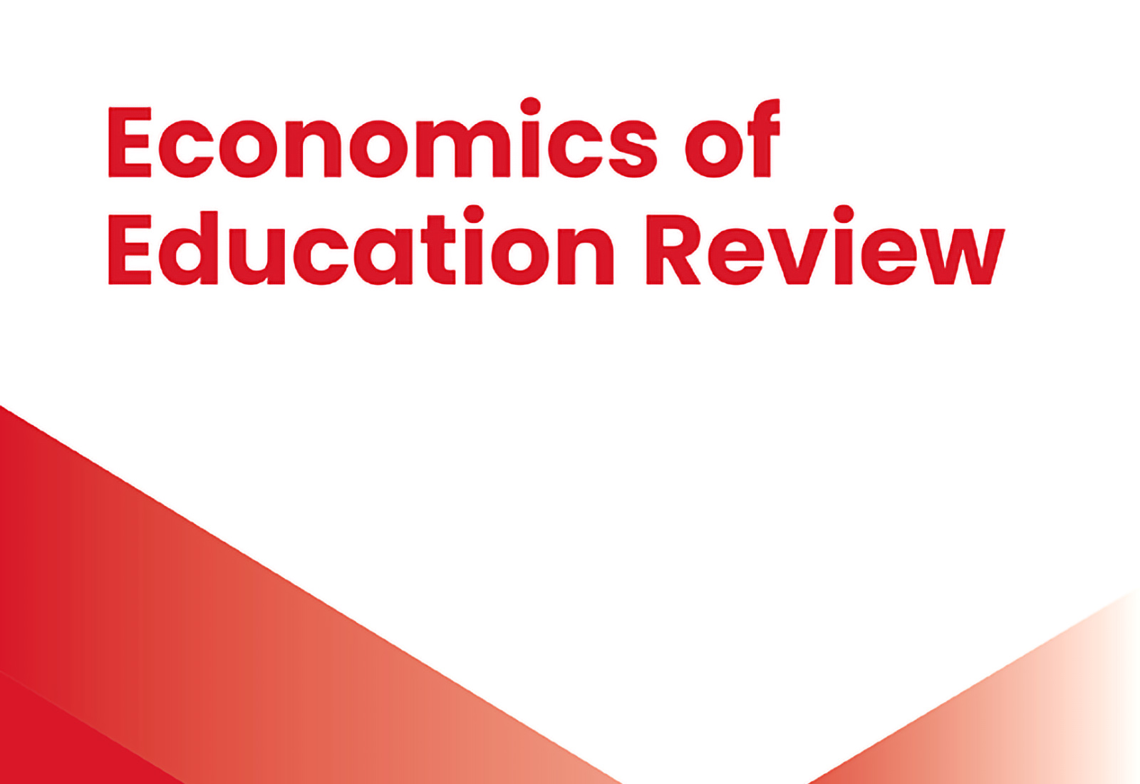 Economics of Education Review April 2026