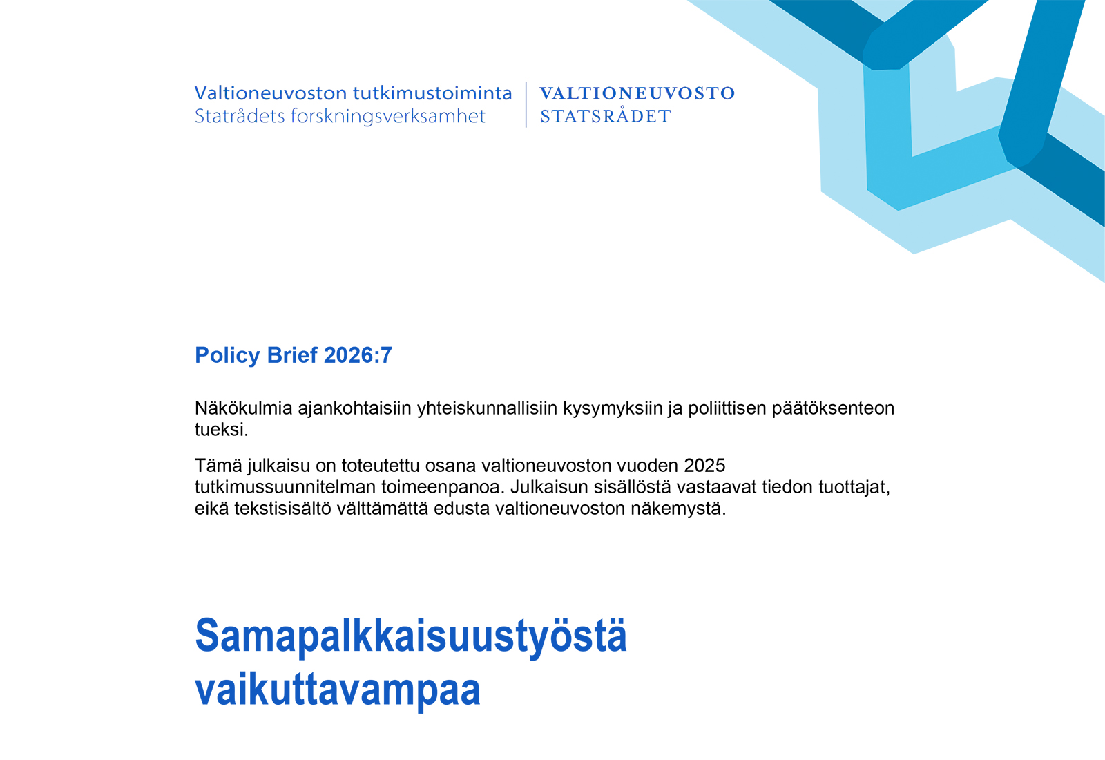 Samapalkkaisuustyöstä vaikuttavampaa