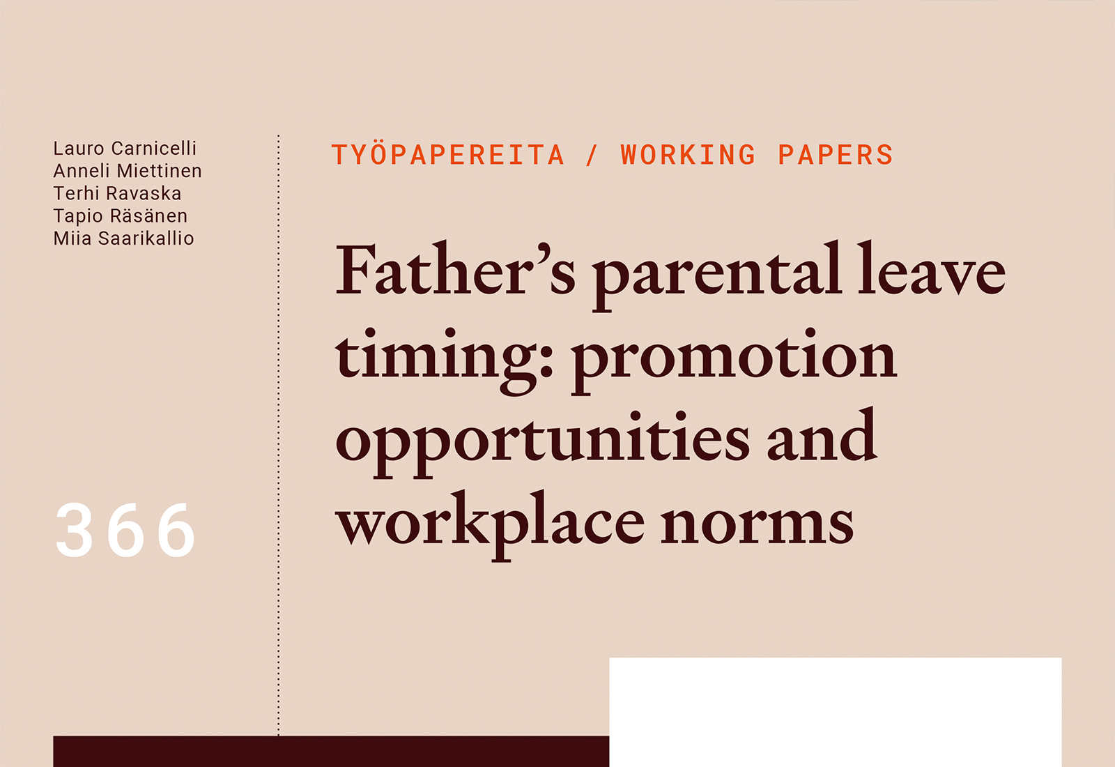 Father’s parental leave timing: promotion opportunities and workplace norms